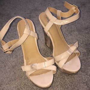 Corcho sandals light pink